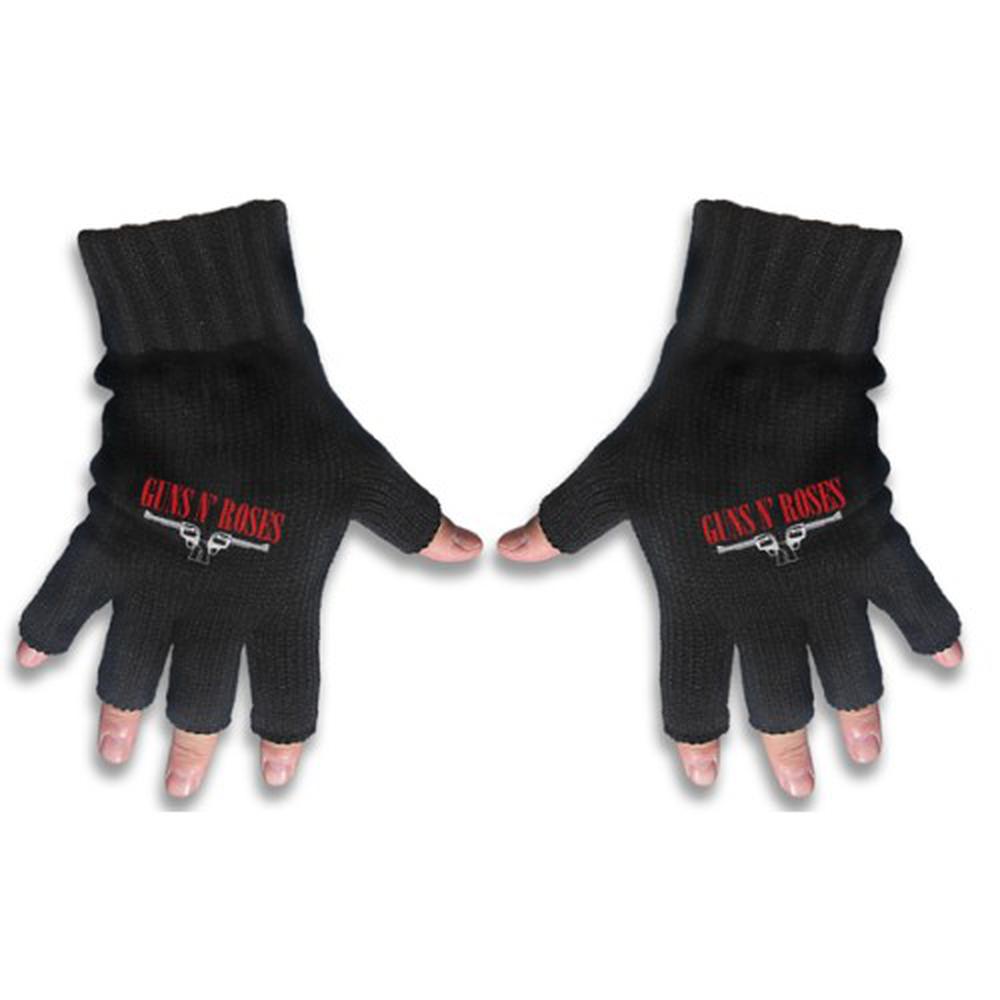 Guns N' Roses - Logo & Pistols Fingerless gloves - Black